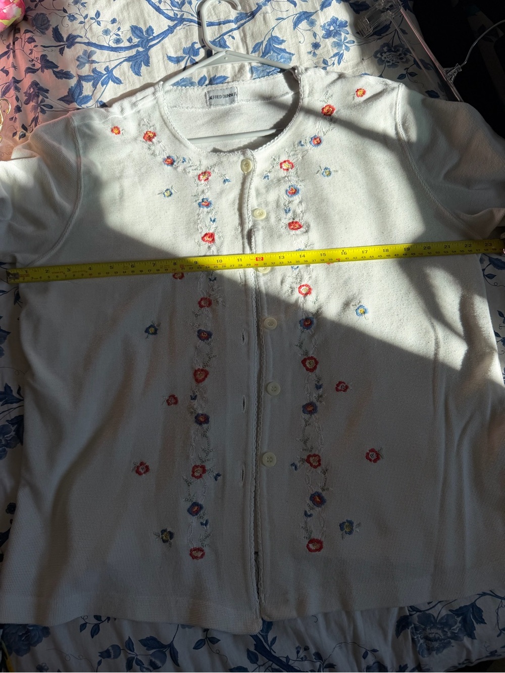 Alfred Dunner Cream Knit Sweater Top - Picture 3 of 4
